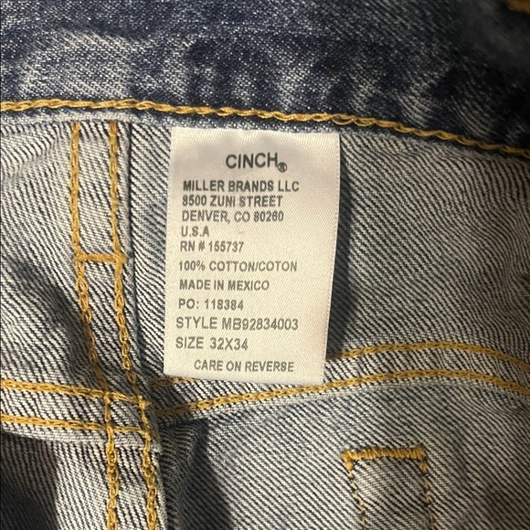 NWOT Men’s Cinch White Label Jeans - Picture 5 of 5